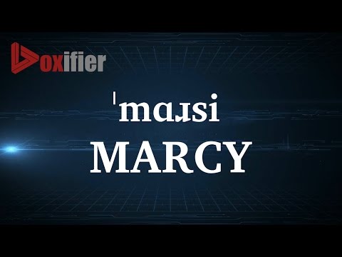 How to Pronunce Marcy in English - Voxifier.com