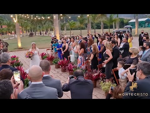 Entrada da Noiva Priscila | Marcha Nupcial + Vivir Sin Aire | Músicos Para Casamento