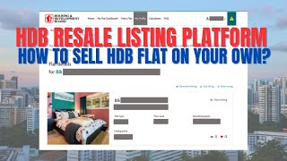 Singapore HDB | HDB Resale Listing Platform | How To Sell HDB Flat On Your Own?