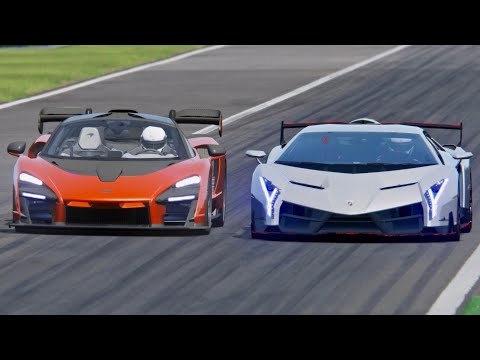 McLaren Senna vs Lamborghini Veneno - Monza