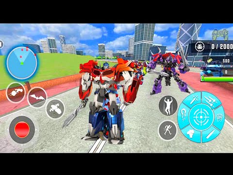 Flying Bat Transform Robot Moto Bike: Robot Transform Game 2020 - Android Gameplay