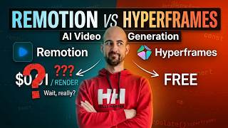 HyperFrames Wins for AI Agents: 7s Setup vs Remotion's 50s