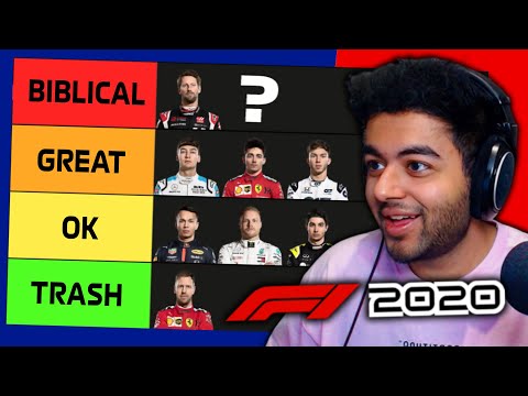 2020 Formula 1 Driver Ranking Tier List - How Much Do I Rate Each Driver's 2020 F1 Season?