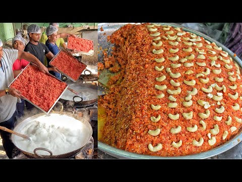 Delhi's Best Gajar Ka Halwa🤩🤩 इस से अच्छा गाजर का हलवा नहीं मिलेगा👌🏻👌🏻 Indian Street Food