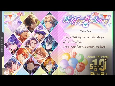 Birthday Summons // Obey Me! Nightbringer
