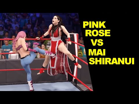 WWE 2K22 Pink Rose vs Mai Shiranui - Extreme Rules