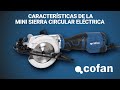 Mini sierra circular eléctrica | Tamaño Ø115mm para Cortar Madera, plásticos y metal blando | 705W Ø115mm