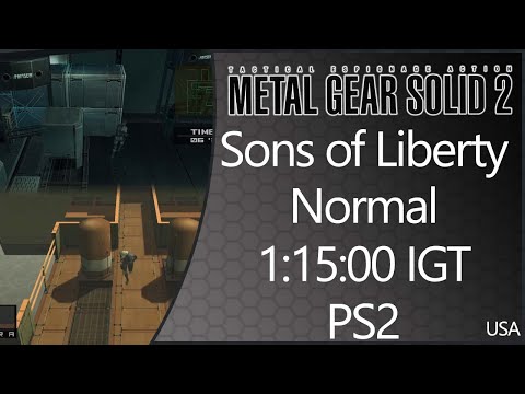 MGS2: Sons of Liberty | PS2 | USA | Normal | Any% | 1:15:00 IGT