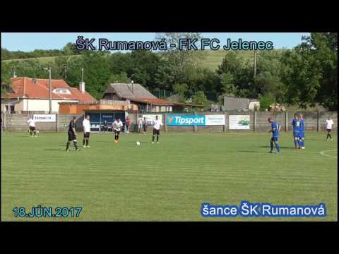 ŠK Rumanová - FK FC Jelenec 18.JÚN.2017  Zostrih šancí ŠK Rumanová