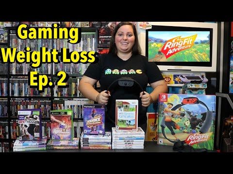 Lose Weight by Playing Video Games?! Weight Loss Journey - Ep. 2 (Ring Fit Adventure, DDR, + More)