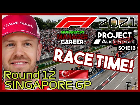 PROJECT AUDI | #13 - Let's Go Racing! | F1 2021 Motorsport Manager Career | Round 12 S01E13