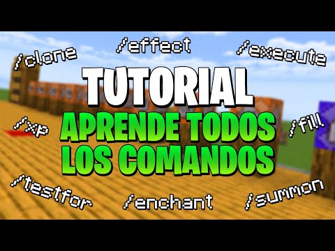 APRENDE TODOS LOS COMANDOS DE MINECRAFT BEDROCK/JAVA | TUTORIAL DE COMANDOS