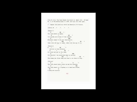 City To City: THE ROAD AHEAD - Original - In Sync LYRICS & CHORDS - Free* TAB, DairyBeat: