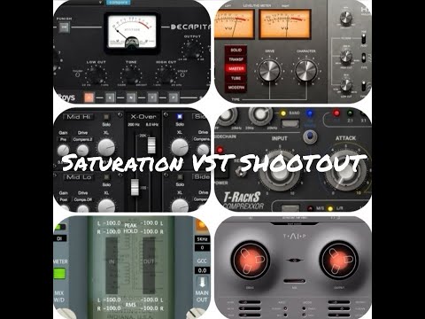 Saturation Plugin Shootout 2021 - Decapitator P42 Climax Softube Harm. Comprexxor TAIP bx_saturator