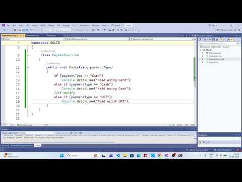 Open Closed Principle Explained with Payment Service Example (C# SOLID)