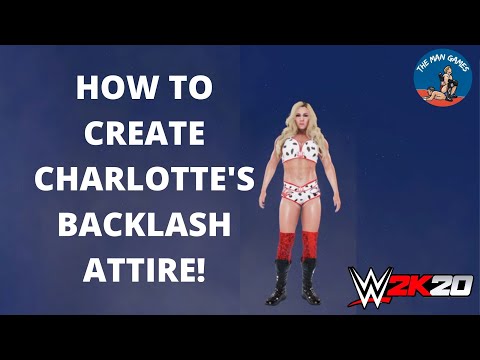 How To Create Charlotte Flair's WrestleMania Backlash Attire? WWE 2K20