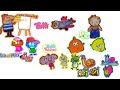 Cuddlies Perrie The Painter Pitch And Potch Tulli Bath Tubbies BabyTV