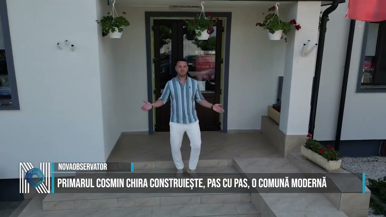 Primarul Cosmin Chira construiește, pas cu pas, o comună modernă