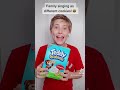 FAMILY SINGING AS DIFFERENT COOKIES!!! 😜🍪 #sharpefamilysingers #shorts