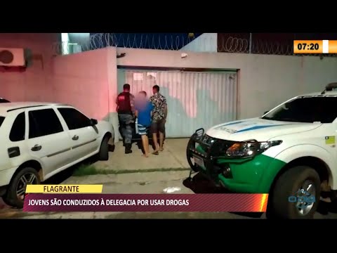Jovens são conduzidos a Delegacia por andarem portando drogas em passeio 05 07 2021
