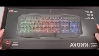 Video thumbnail for Trust GXT 830-RW Avonn Gaming Keyboard Unboxing/Review by hgmedia1