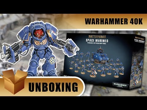 Warhammer 40K Unboxing: Space Marine Primaris Interdiction Force