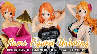 One Piece Nami Figures Unboxing | Craneking Kimono and Glitter & Glamours