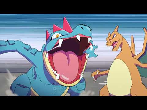 Pokemon Battle in Torres del Paine (Feraligatr VS Charizad)