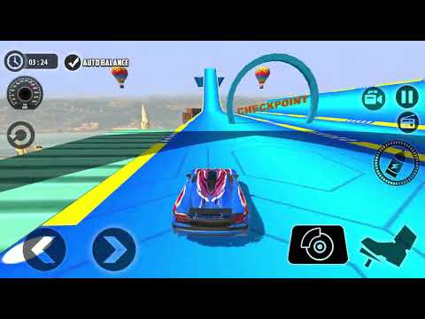 Impossible Car Stunt Driver Games LV 8 12 V4 2022 - Mega Ramp Mode / Android GamePlay #2