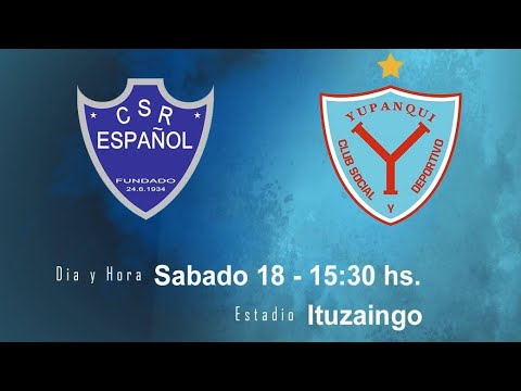 TORNEO REDUCIDO CUPO COPA ARGENTINA CENTRO ESPAÑOL 🔵⚪ 🆚 YUPANQUI 🔵🔴 4TOS. ST vuelta🎙️ ALE CARABALLO