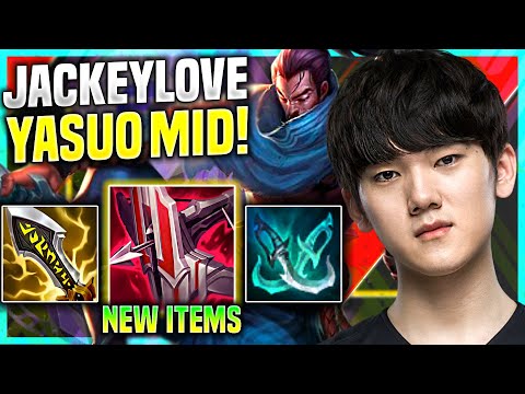 JACKEYLOVE PICKS YASUO WITH NEW ITEM IMMORTAL SHIELDBOW! - TES Jackeylove Plays Yasuo ADC vs Draven!