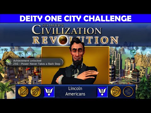 ONE CITY CHALLENGE - POWER NEVER TAKES A BACK STEP American Deity Civilization Revolution Xbox 1