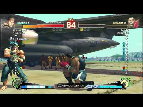 SSF4 HD- Posseidonn (Ryu) VS Rath77 (Balrog)