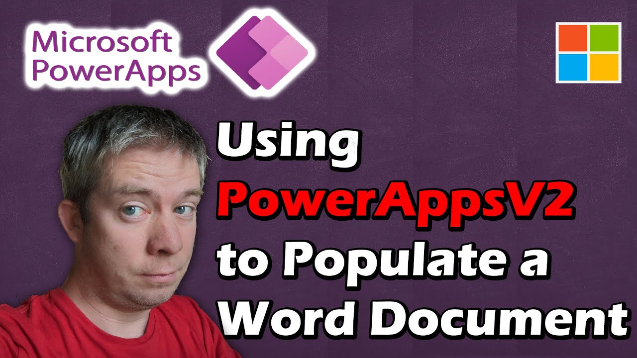 Populate Word Templates with Power Apps V2 & Automate