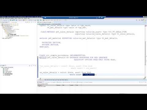 Video 14  CDS View - AMDP Procedure Part 2 (Import multiple records, select-options and ranges).