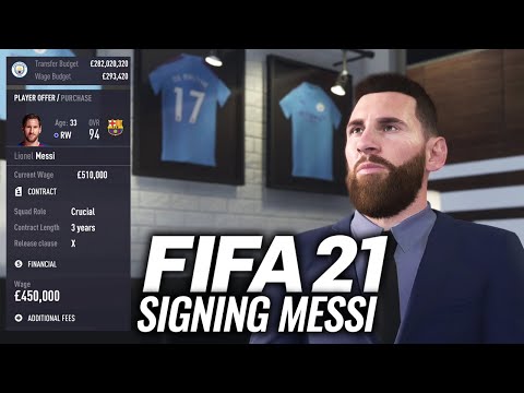 SIGNING MESSI IN FIFA 21 CAREER MODE!