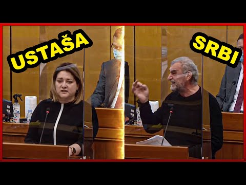 Srpkinja Anja Šimpraga o ustašama u Hrvatskom saboru, Ante Prkačin joj očitao povijesnu lekciju