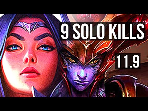 IRELIA vs SHYVANA (TOP) | 9 solo kills, 1.0M mastery, 14/4/9 | KR Diamond | v11.9