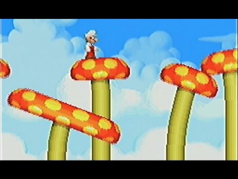 Newスーパーマリオブラザーズ(DS)-20「ワールド3 W3-2（隠しゴール含む） 動くキノコの足場に気をつけろ！」