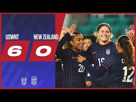 Emma Sears' First Hat Trick as USA Win Big 🎩 | USWNT 6-0 New Zealand | Official Highlights