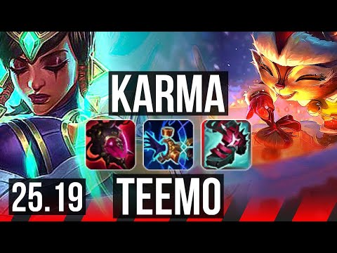 KARMA vs TEEMO (TOP) | 4/3/16 | EUW Diamond | 25.19