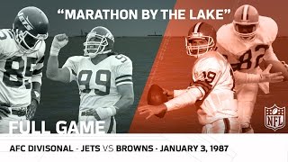Jets vs. Browns | Marathon by the Lake | 1986 AFC Divisional Playoffs | NFL Full Game