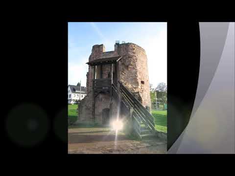 Die Halde Viktoria in Püttlingen und die Burg Bucherbach in Köllerbach..