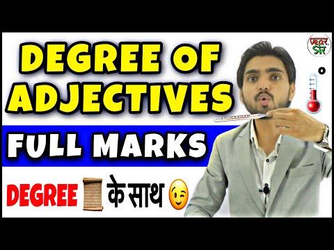 Degree Of Adjectives | Degree of Adjective Rules/Concept/Use | In Hindi | English Grammar/Spoken