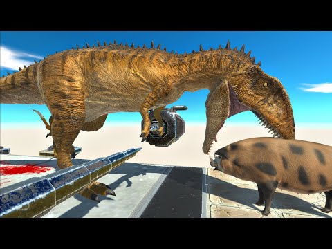 Run through traps along the way to eat prey - Animal Revolt Battle Simulator