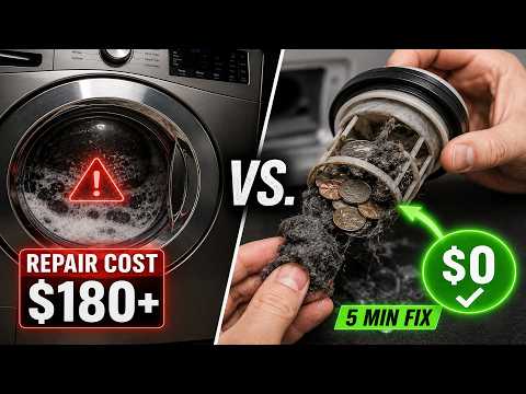 Before You Pay $180 for a Washer That Won't Drain, Check These 5 Things