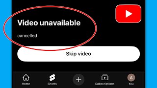 YouTube Video Unavailable Problem in iPhone || Fix Video Unavailable E