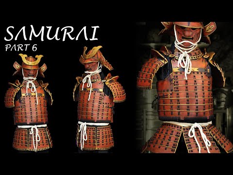 How to Make Samurai Armor out of Foam - Kusazuri Waist Armor - Free Templates - Cosplay Part 6