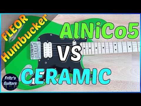 AlNiCo 5 VS Ceramic - PICKUP TEST - FLEOR Humbucker 15k
