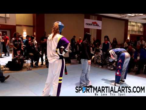 Raelynn Perkins v Morgan Plowden - Team Sparring - AKA Grand Nationals 2014 Merge